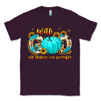 Plum with god all things are possible  copy Classic Tee - MaliasSmallBusiness