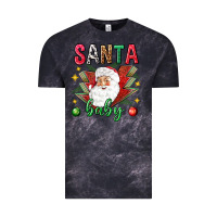 Cloud Black Santa baby Christmas Vintage Tee - NancyCooperArtShop