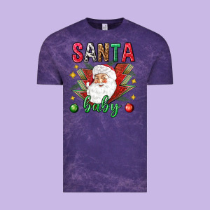 Santa Baby Christmas Vintage Tee Designed By Nancycooperartshop