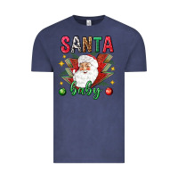 Vintage Denim Santa baby Christmas Vintage Tee - NancyCooperArtShop