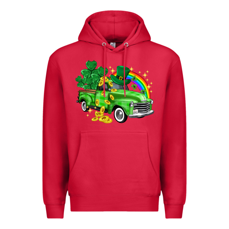 Western Truck St. Patrick's Day Premium Hoodie by HowdyJamesFarm | Teevron