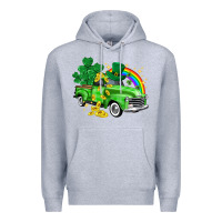 Heather Grey western truck St. Patrick's Day Premium Hoodie - HowdyJamesFarm