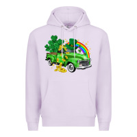 Lilac western truck St. Patrick's Day Premium Hoodie - HowdyJamesFarm