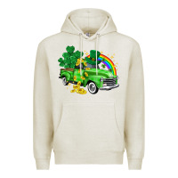 Oatmeal Heather western truck St. Patrick's Day Premium Hoodie - HowdyJamesFarm