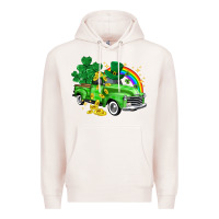 Pale Pink western truck St. Patrick's Day Premium Hoodie - HowdyJamesFarm