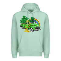 Seafoam western truck St. Patrick's Day Premium Hoodie - HowdyJamesFarm