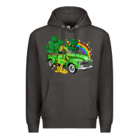 Smoke western truck St. Patrick's Day Premium Hoodie - HowdyJamesFarm