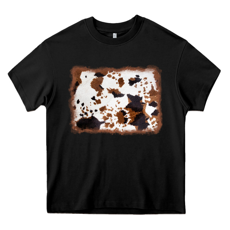 Cowhide Background Heavy Core Tee by AdoDesignShop | Teevron