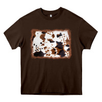 Chocolate Brown cowhide background Heavy Core Tee - AdoDesignShop