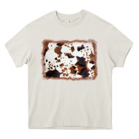 Cream cowhide background Heavy Core Tee - AdoDesignShop