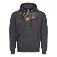 Smoke teacher mardi gras Zipper Hoodie - CowGirlArtShop
