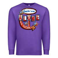 Purple Leave me alone anti Valentine's Day Premium Sweatshirt - FaDigitalArtStudio