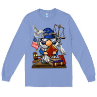Colony Blue judge  gnome Long Sleeve Tee - BarkalooDesign