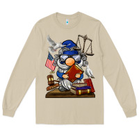Mushroom judge  gnome Long Sleeve Tee - BarkalooDesign