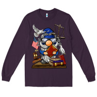 Plum judge  gnome Long Sleeve Tee - BarkalooDesign