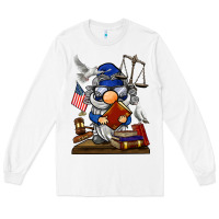White judge  gnome Long Sleeve Tee - BarkalooDesign