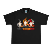 Black Happy Hallothanksmas Urban Heavy Tee - MaliasSmallBusiness