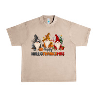 French Oak Happy Hallothanksmas Urban Heavy Tee - MaliasSmallBusiness