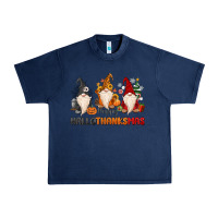 Navy Happy Hallothanksmas Urban Heavy Tee - MaliasSmallBusiness