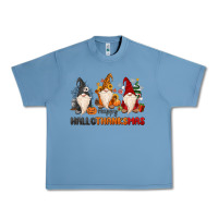 Pebble Blue Happy Hallothanksmas Urban Heavy Tee - MaliasSmallBusiness