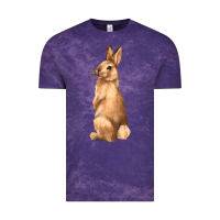 Cloud Purple Bunny Vintage Tee - NancyCooperArtShop