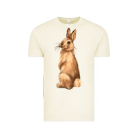 Vintage Arctic Bunny Vintage Tee - NancyCooperArtShop