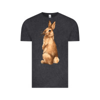 Vintage Black Bunny Vintage Tee - NancyCooperArtShop