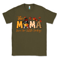 Army Green this mama loves her little turkeys Classic Tee - MaliasSmallBusiness