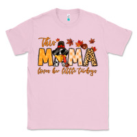 Bubblegum Pink this mama loves her little turkeys Classic Tee - MaliasSmallBusiness