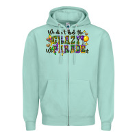 Seafoam we dont hide the crazy we parade it Zipper Hoodie - CowGirlArtShop