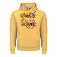 Vintage Mustard educator of tiny humans Vintage Hoodie - NancyCooperArtShop