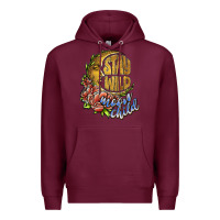 Burgundy stay wild moon child Premium Hoodie - JahusDesignShop