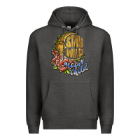 Charcoal Heather stay wild moon child Premium Hoodie - JahusDesignShop