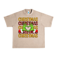 French Oak christmas grinch heart hands Urban Heavy Tee - MaliasSmallBusiness