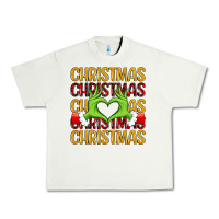 Pistachio christmas grinch heart hands Urban Heavy Tee - MaliasSmallBusiness