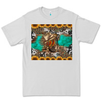 Dove Grey western boots and sunflowers tumbler Premium Tee - Jasminsmagicworld