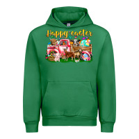 Emerald Happy Easter Animal Car Urban Hoodie - CowhideDigitalArt