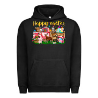 Pigment Black Happy Easter Animal Car Urban Hoodie - CowhideDigitalArt