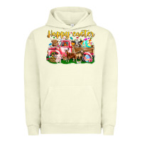 Pigment Pistachio Happy Easter Animal Car Urban Hoodie - CowhideDigitalArt