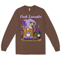 Chestnut fresh lavender gnome Long Sleeve Tee - BarkalooDesign