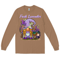 Toasted Coconut fresh lavender gnome Long Sleeve Tee - BarkalooDesign