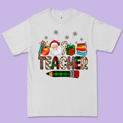 Teacher Christmas Premium Tee Designed By Jahusdesignshop