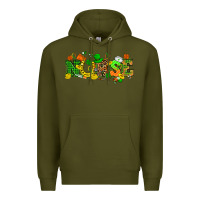 Army Green St. Patricks day nurse Premium Hoodie - HowdyJamesFarm