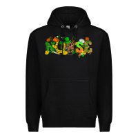 Black St. Patricks day nurse Premium Hoodie - HowdyJamesFarm