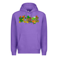 Purple St. Patricks day nurse Premium Hoodie - HowdyJamesFarm