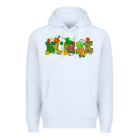 White St. Patricks day nurse Premium Hoodie - HowdyJamesFarm