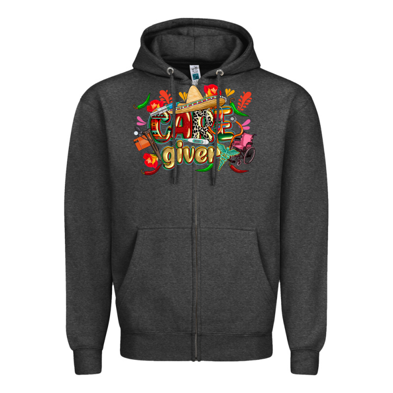 Cinco De Mayo Caregiver Zipper Hoodie by CowGirlArtShop | Teevron