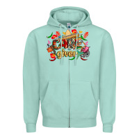 Seafoam cinco de mayo caregiver Zipper Hoodie - CowGirlArtShop