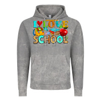 Cloud Rock i love school Vintage Hoodie - NancyCooperArtShop