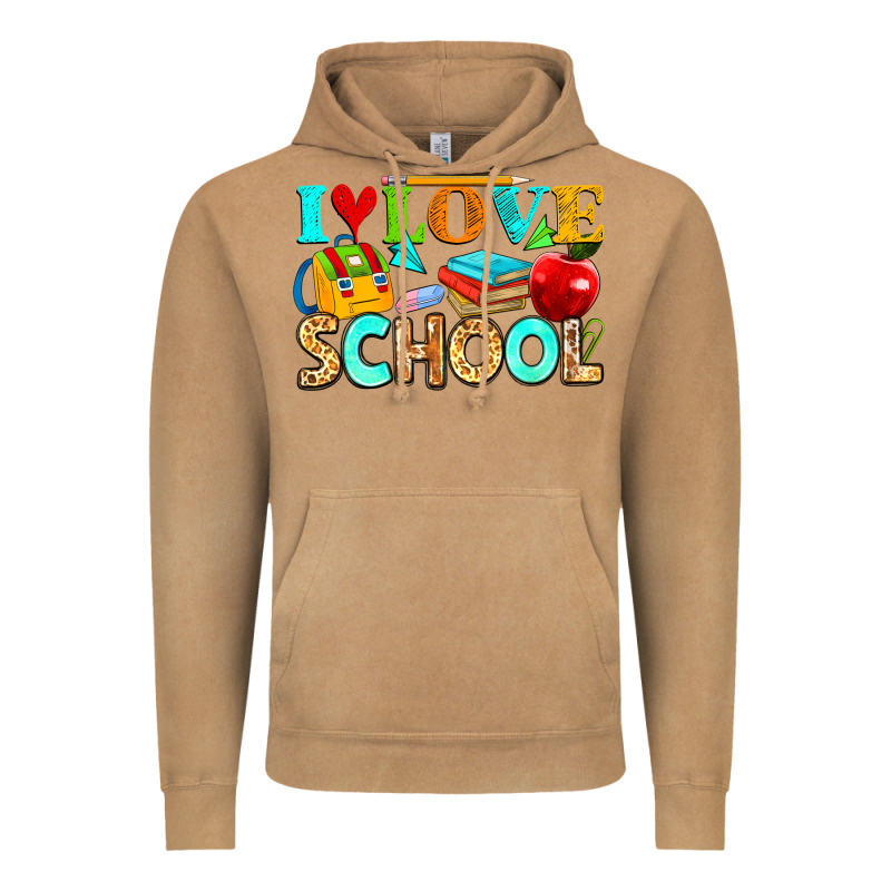 I Love School Vintage Hoodie by NancyCooperArtShop | Teevron
